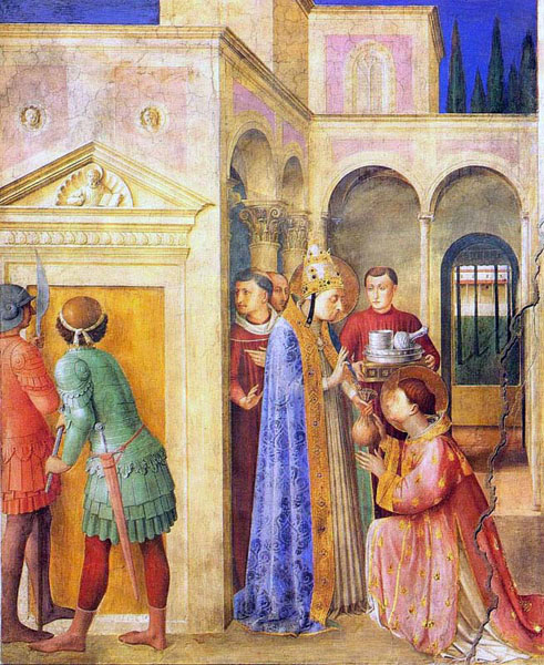 Saint Lawrence Receiving the Treasures of the Church